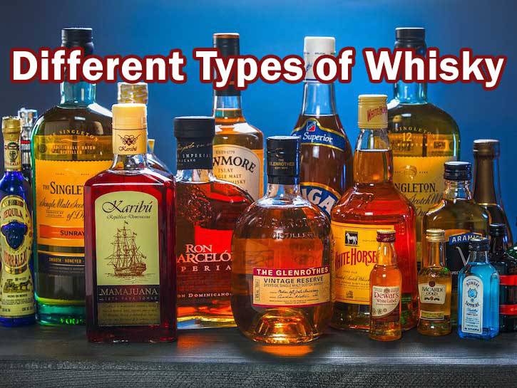 Different types of Whiskey