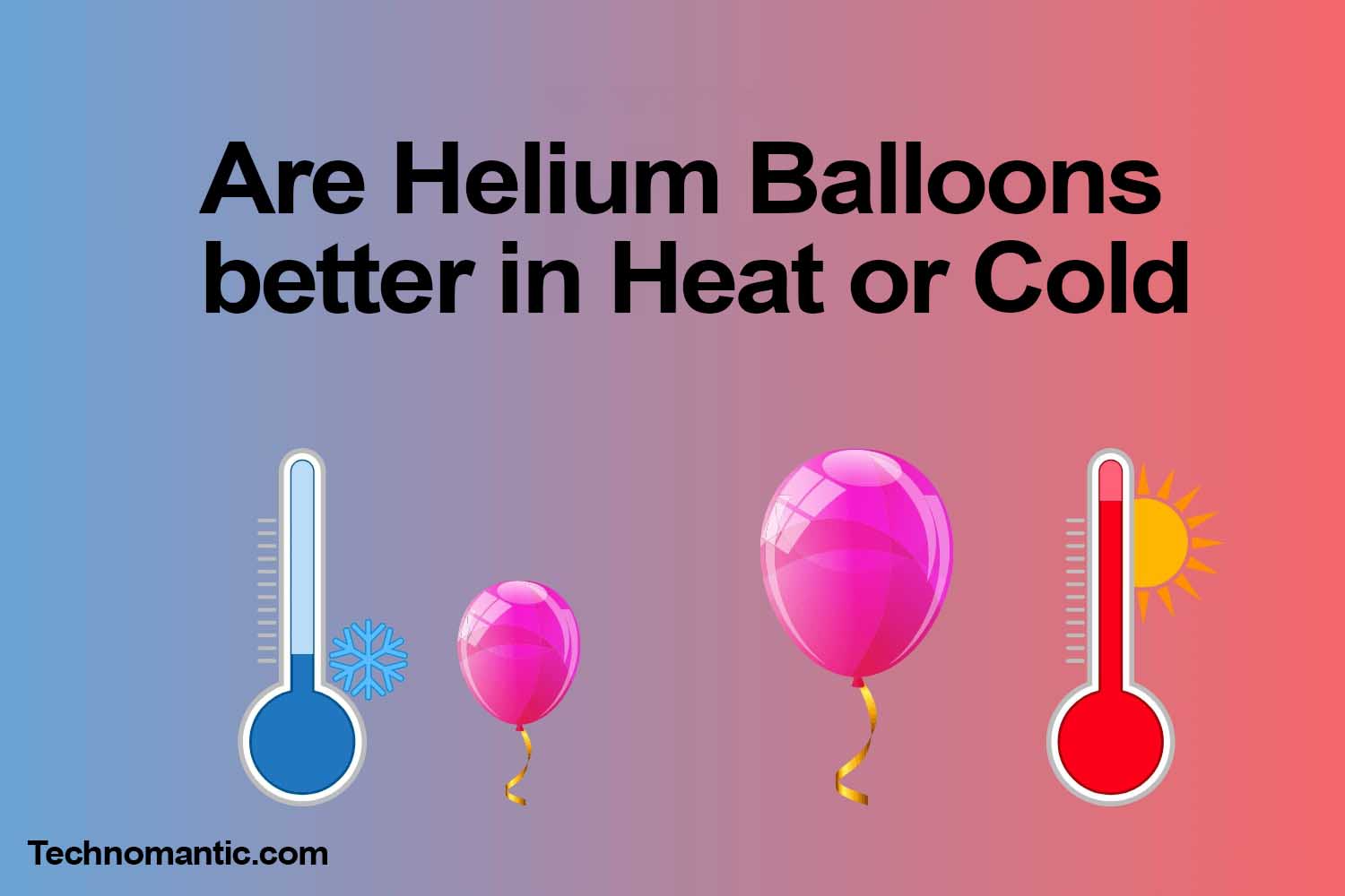 are helium balloons better in heat and cold