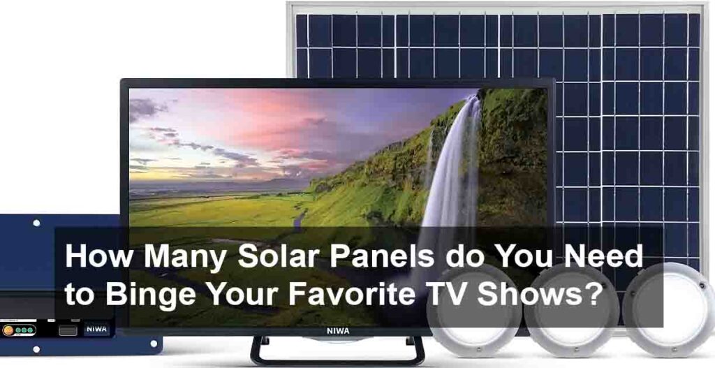 how many solar panel you need to run tv