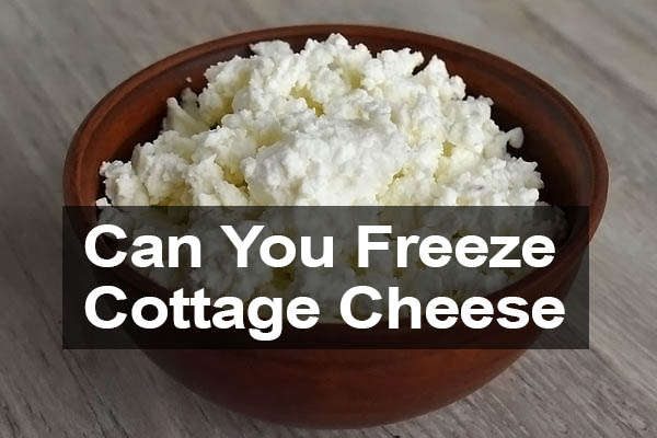 Can you Freeze Cottage Cheese