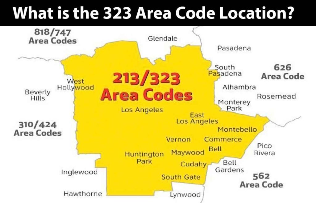 What is the 323 Area Code Location?