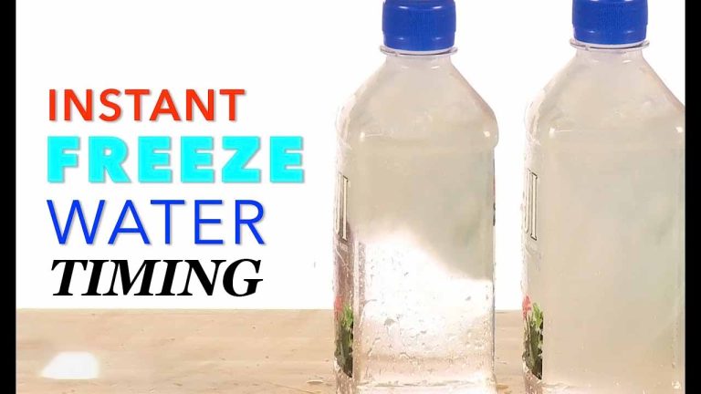 How long does it take a water Bottle to Freeze?