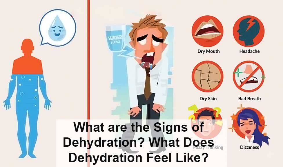 What are the signs of dehydration? What does dehydration feel like?