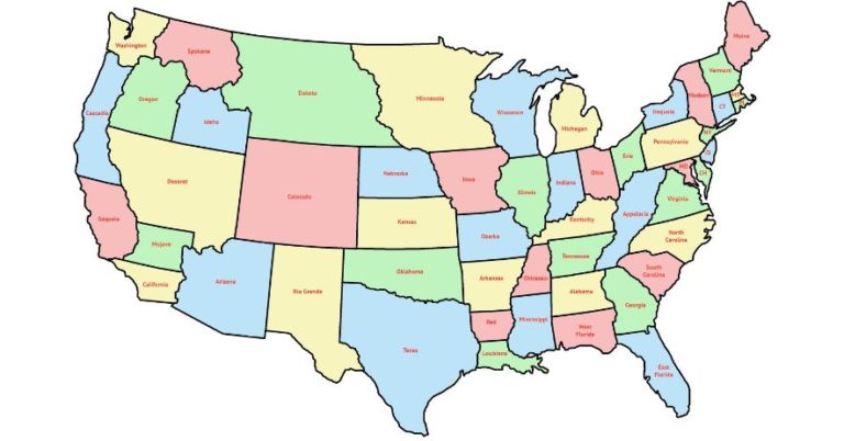 How many US states have the letter K in their name