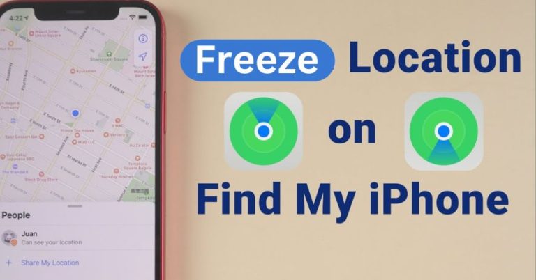 How to Freeze Location on Finding my iPhone? (IOS 16.1)