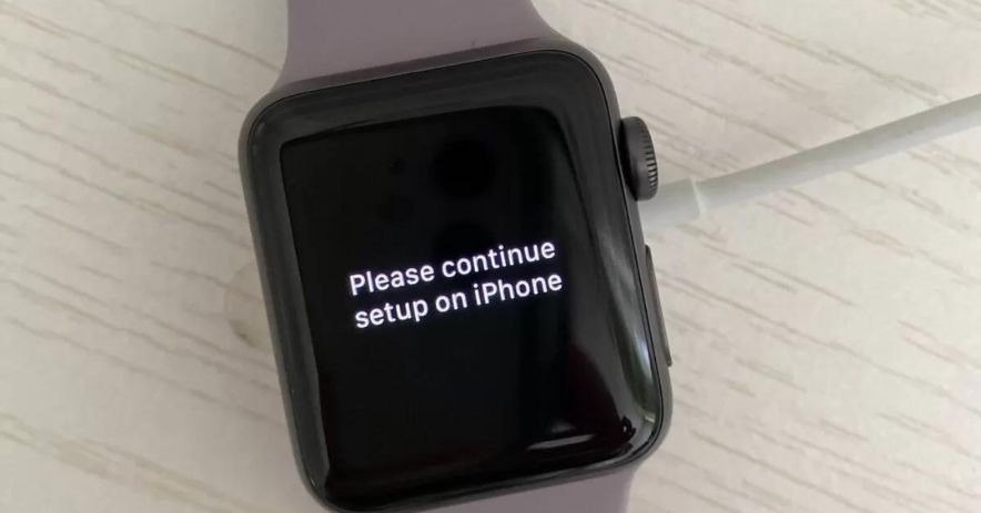 apple watch says please continue setup