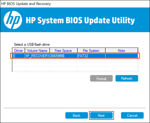 Reset or Update HP BIOS