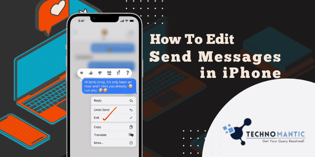 How to edit sent message on iphone