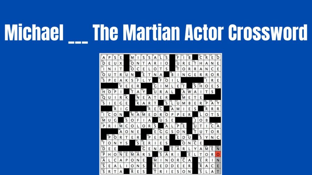 Michael The Martian Actor Daily Themed Crossword Clue