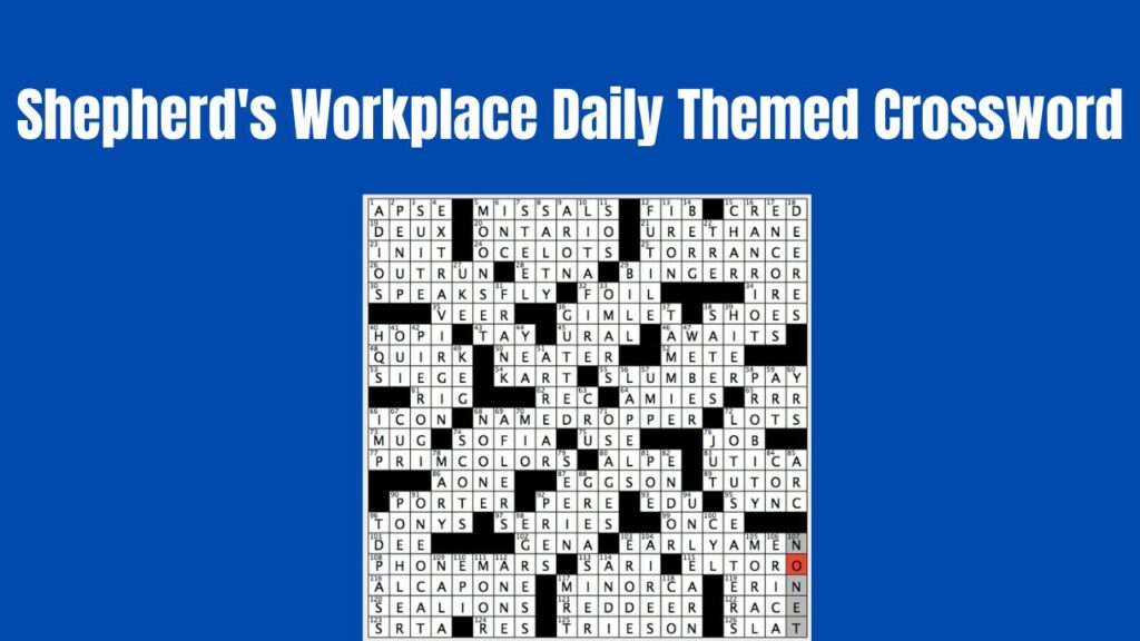 Shepherd Workplace Daily Themed Crossword