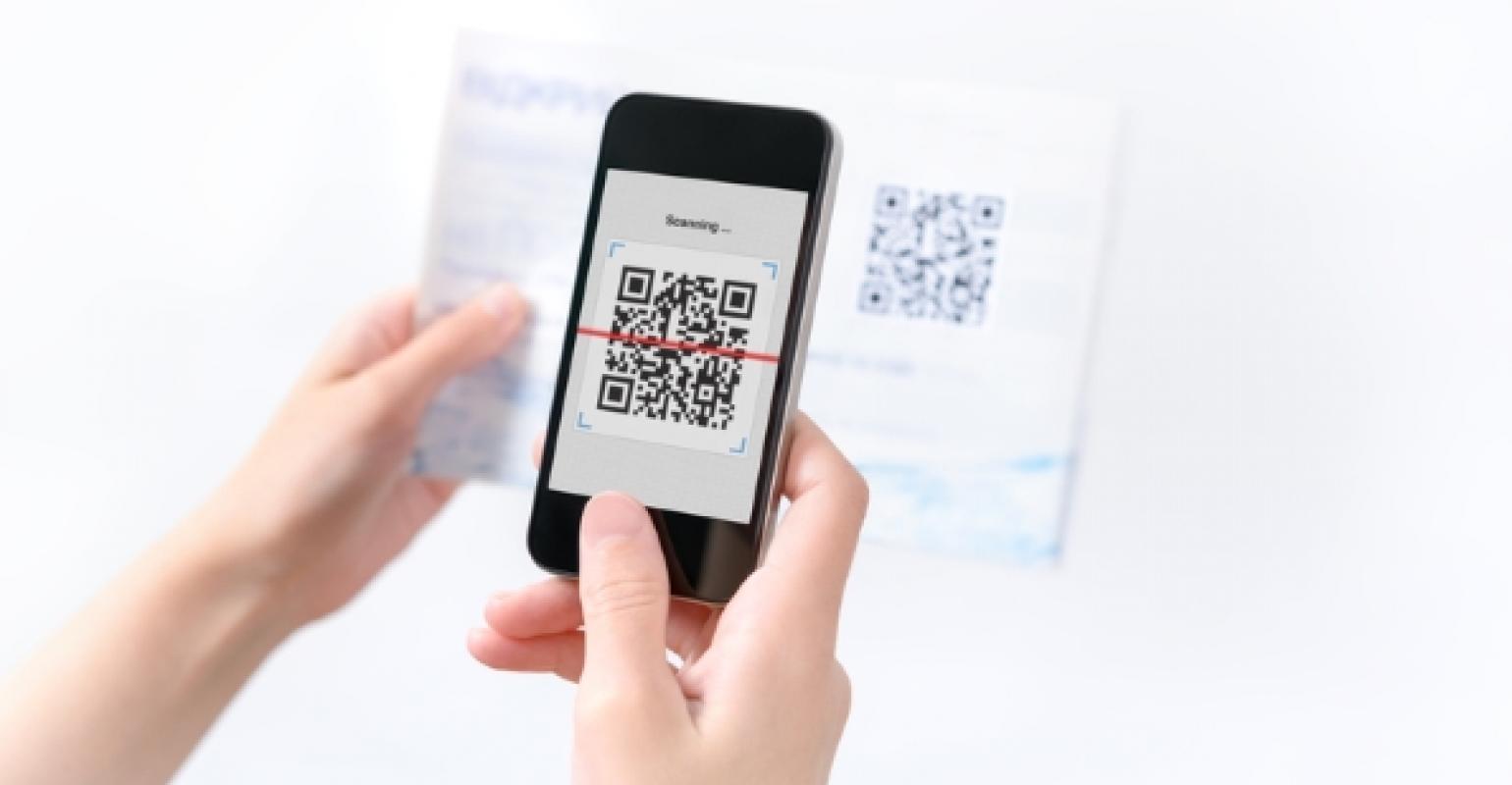scan the thinq qr code on the product
