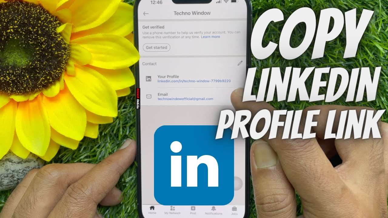 how to copy linkedln profile url