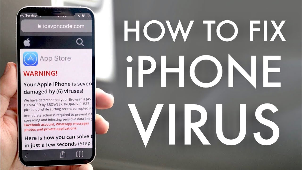 how to clear virus on iphone
