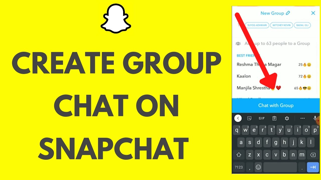 how to make a group chat on snap