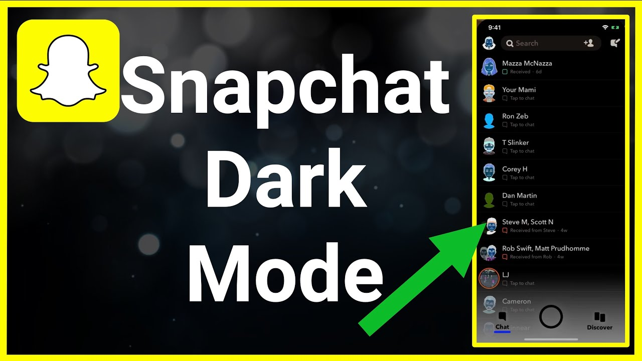 does snapchat have a dark mode