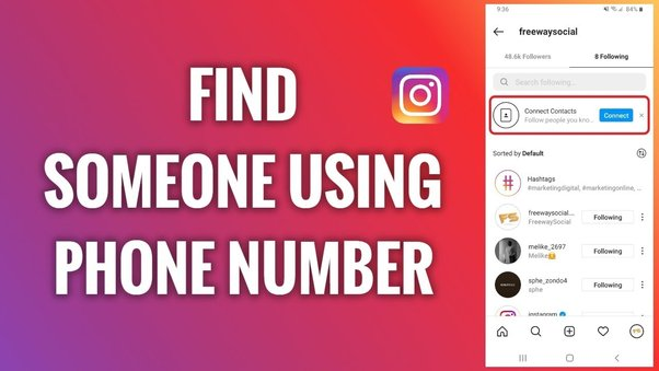 can you search instagram by phone number