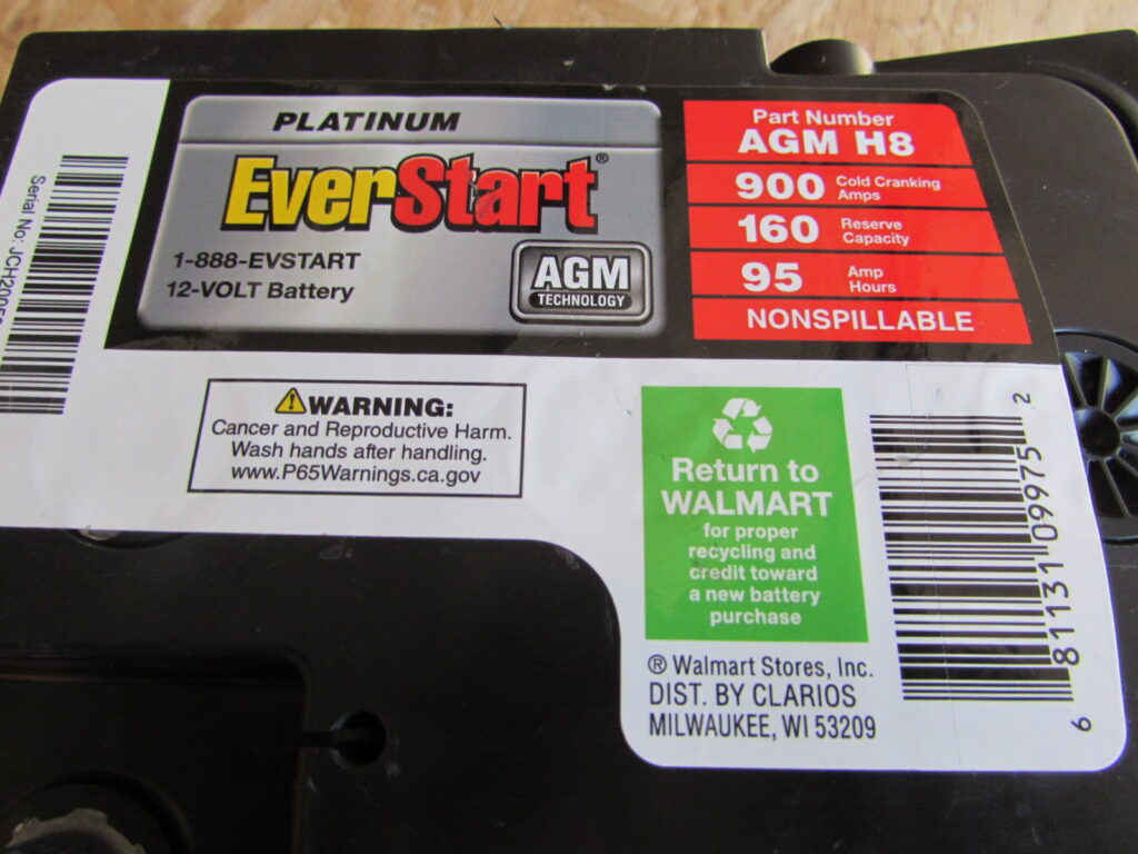 EverStart Platinum AGM Battery