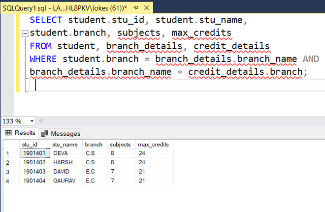 select from multiple tables sql