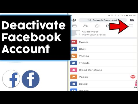 where to deactivate facebook