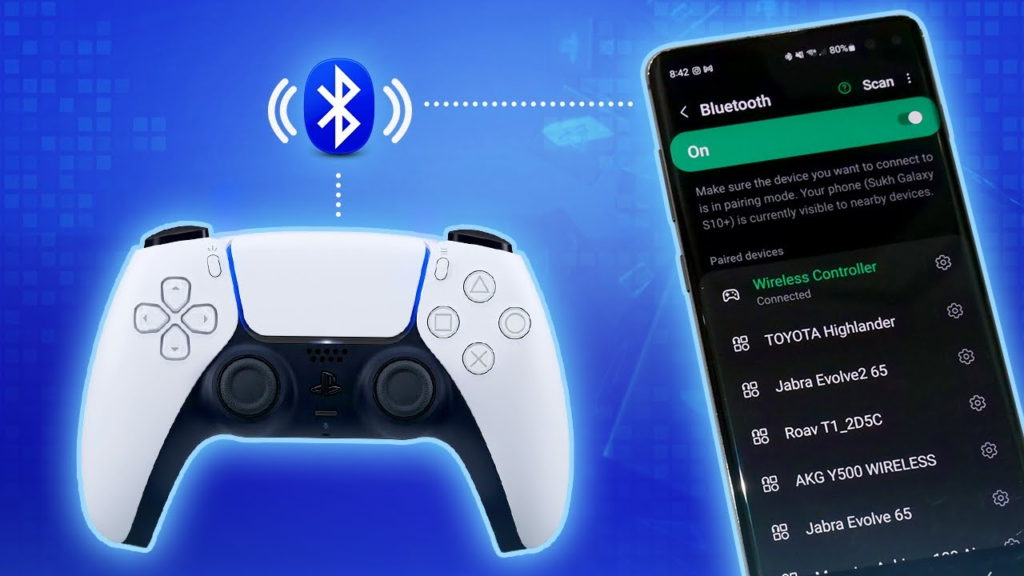 how to pair ps5 controller to phone