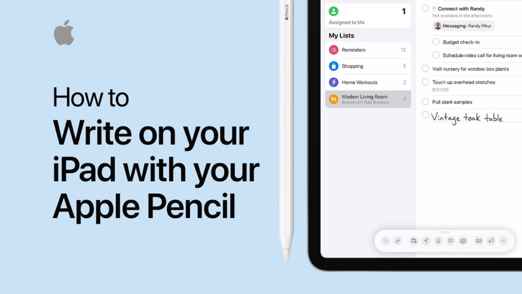 How To Use Apple Pencil On iPad