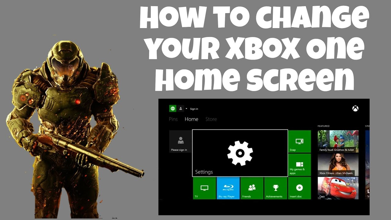 how to change xbox home screen