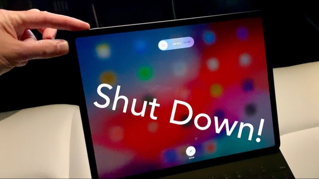 how to power off ipad pro