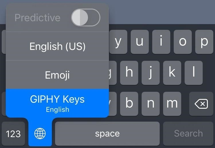 giphy keyboard ios