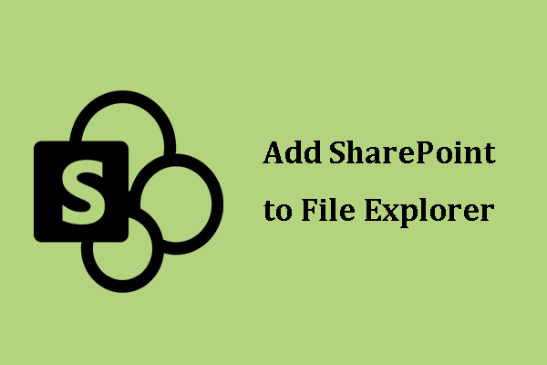 how to add sharepoint to file explorer