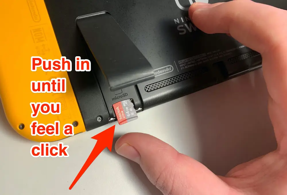 where to put sd card in switch