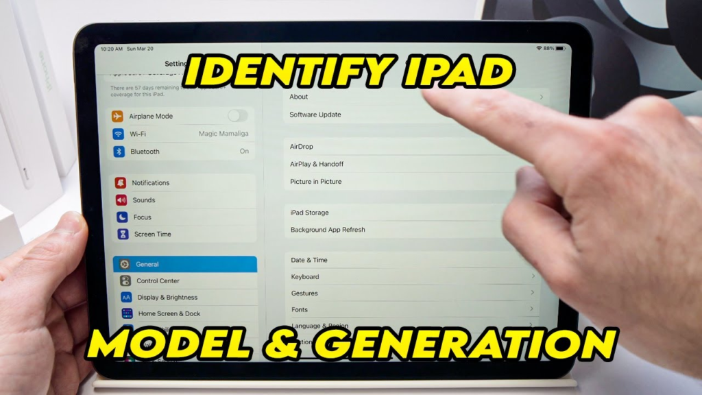 how to tell what generation ipad i have