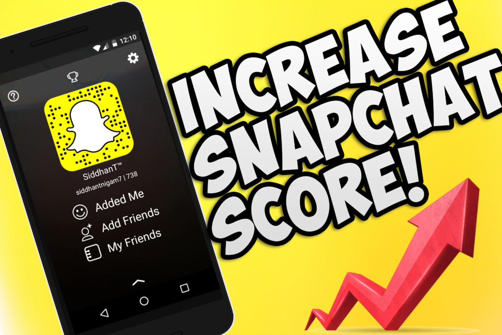 does your snapchat score increase with chats