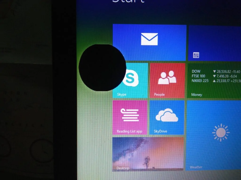 black spot in laptop screen