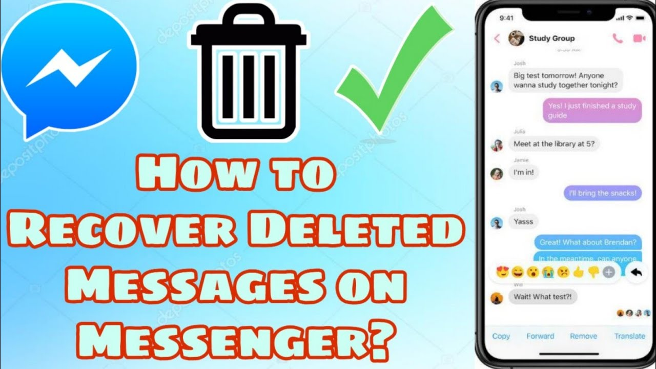 how to get deleted messages back on messenger