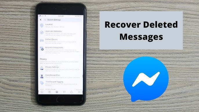 how to get deleted messages back on messenger