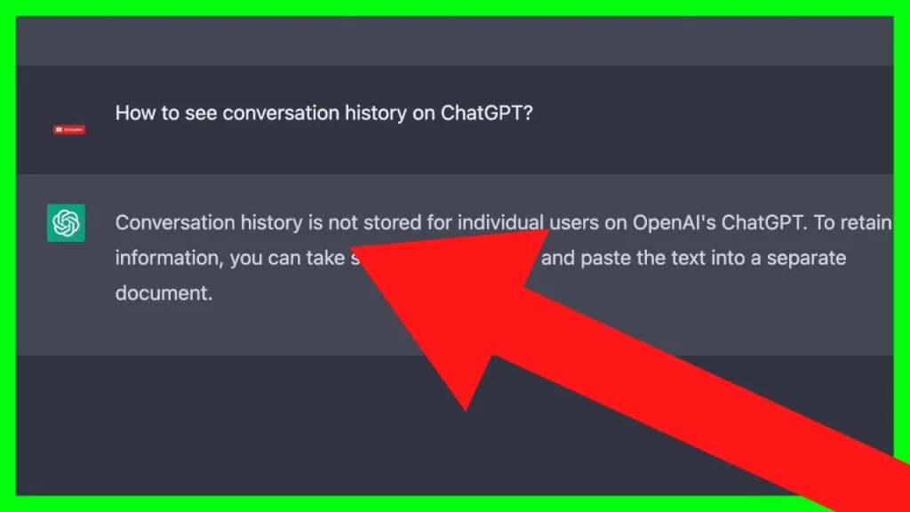 Retrieve My ChatGPT Conversation History