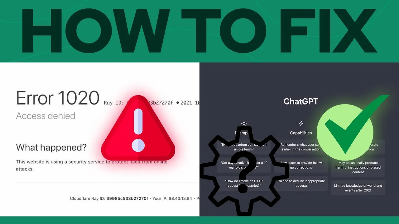 ChatGPT Access Denied: 5 Easy Tips to Fix Error Code 1020