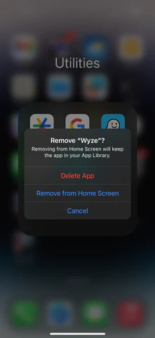 Reinstall the Wyze App